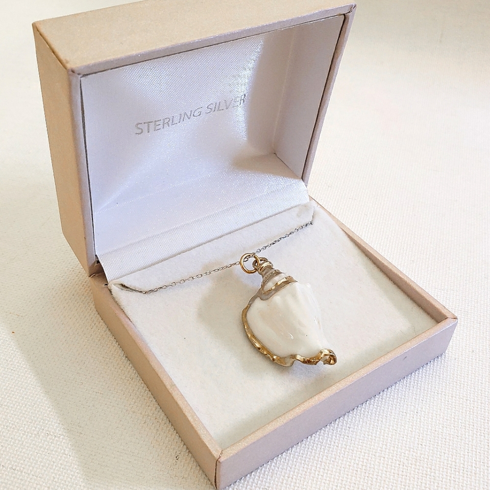 Gold Plated Seashell Pendant